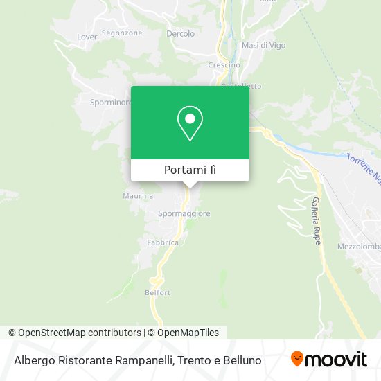 Mappa Albergo Ristorante Rampanelli