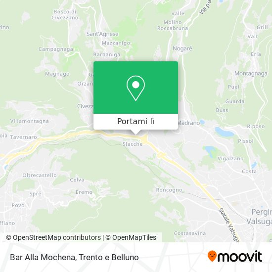 Mappa Bar Alla Mochena