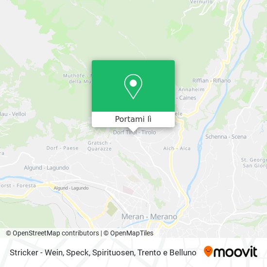 Mappa Stricker - Wein, Speck, Spirituosen