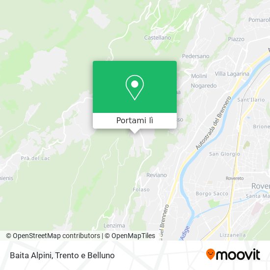 Mappa Baita Alpini