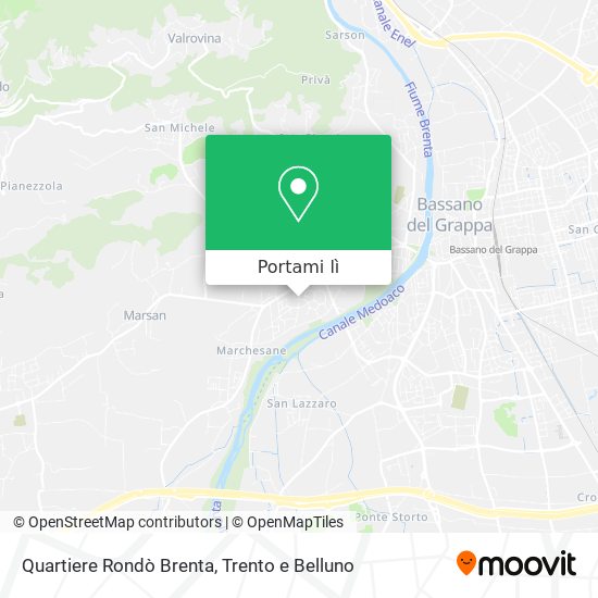 Mappa Quartiere Rondò Brenta