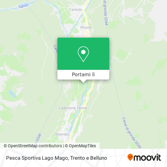 Mappa Pesca Sportiva Lago Mago