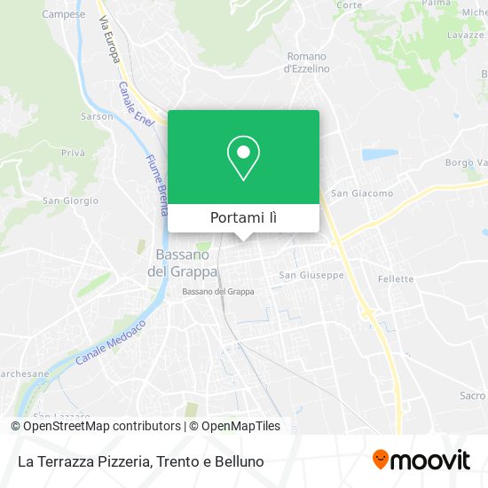 Mappa La Terrazza Pizzeria