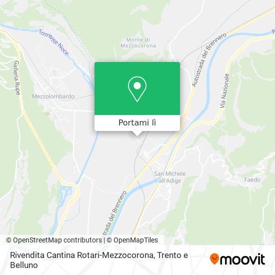 Mappa Rivendita Cantina Rotari-Mezzocorona
