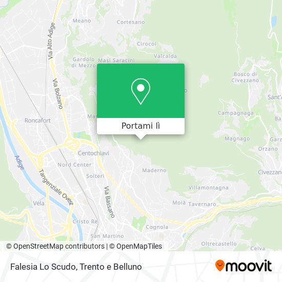 Mappa Falesia Lo Scudo