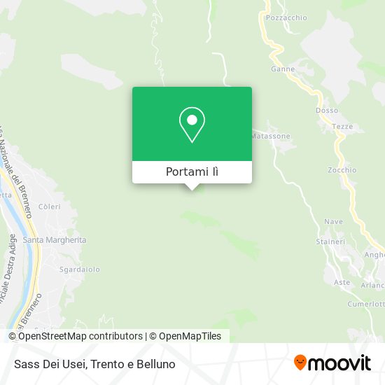 Mappa Sass Dei Usei