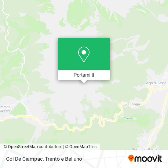 Mappa Col De Ciampac