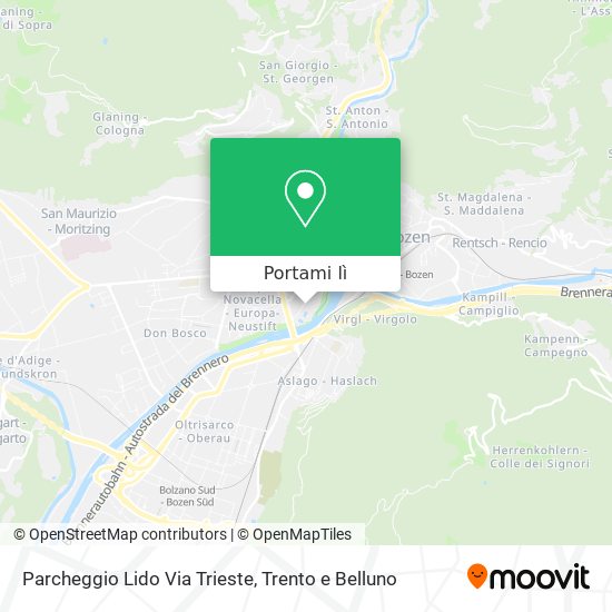 Mappa Parcheggio Lido Via Trieste