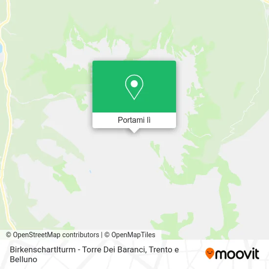 Mappa Birkenschartlturm - Torre Dei Baranci