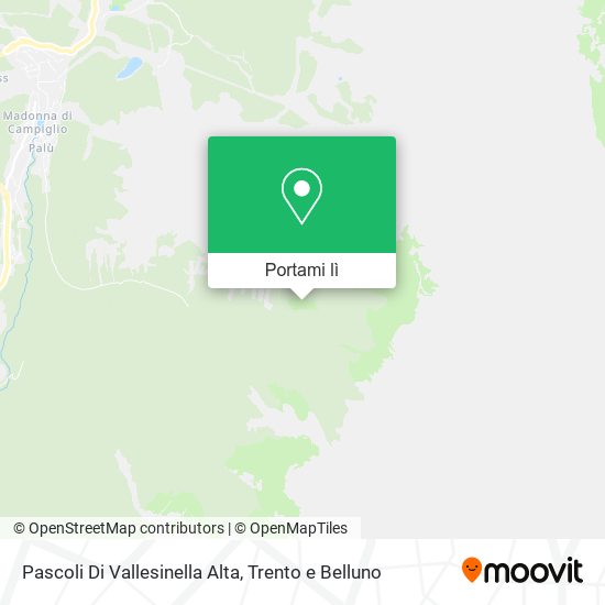Mappa Pascoli Di Vallesinella Alta
