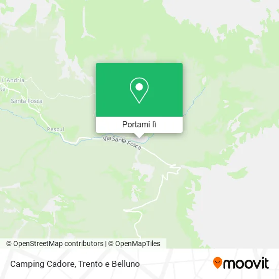 Mappa Camping Cadore