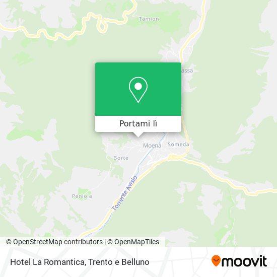 Mappa Hotel La Romantica