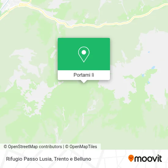 Mappa Rifugio Passo Lusia