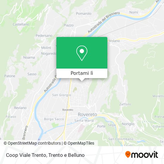 Mappa Coop Viale Trento