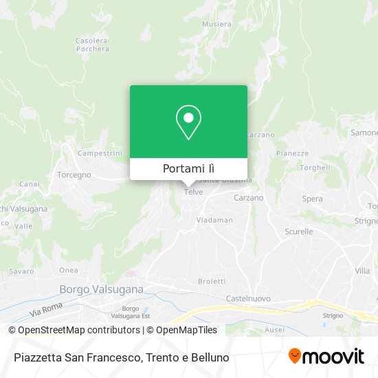 Mappa Piazzetta San Francesco