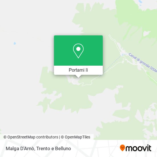 Mappa Malga D'Arnò