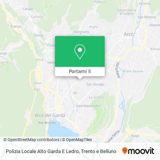 Mappa Polizia Locale Alto Garda E Ledro