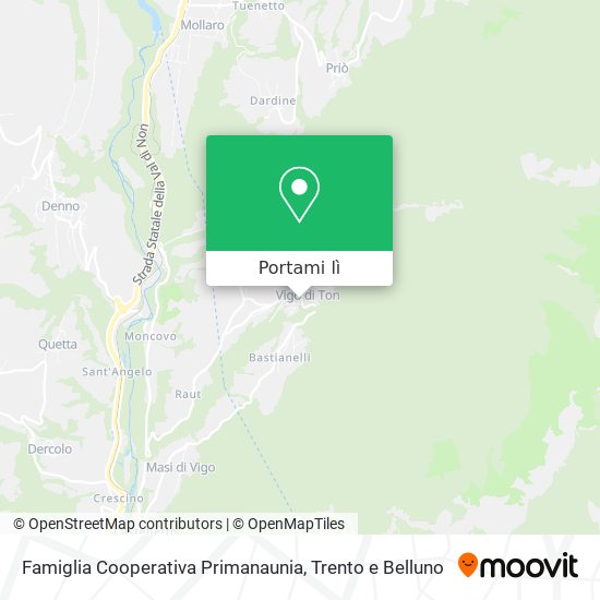 Mappa Famiglia Cooperativa Primanaunia