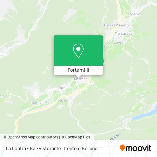 Mappa La Lontra - Bar-Ristorante