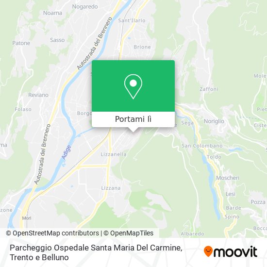 Mappa Parcheggio Ospedale Santa Maria Del Carmine