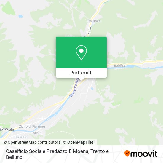 Mappa Caseificio Sociale Predazzo E Moena