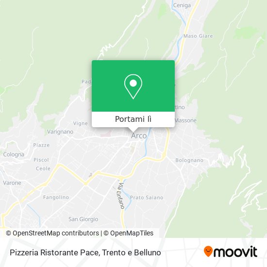 Mappa Pizzeria Ristorante Pace