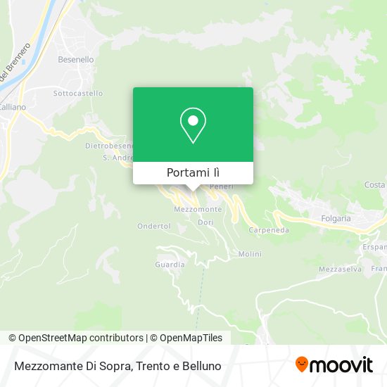 Mappa Mezzomante Di Sopra