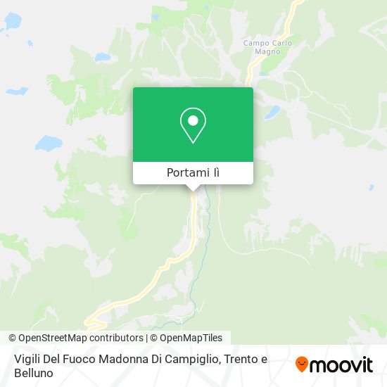 Mappa Vigili Del Fuoco Madonna Di Campiglio