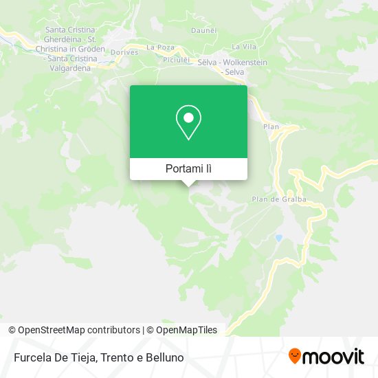 Mappa Furcela De Tieja