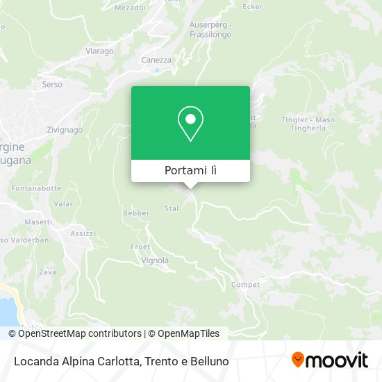 Mappa Locanda Alpina Carlotta