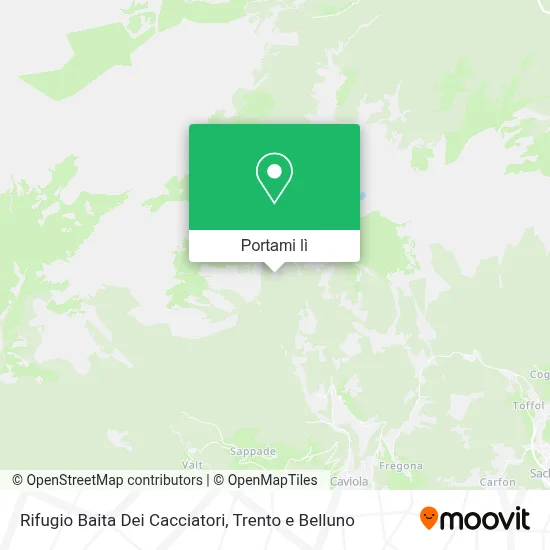 Mappa Rifugio Baita Dei Cacciatori