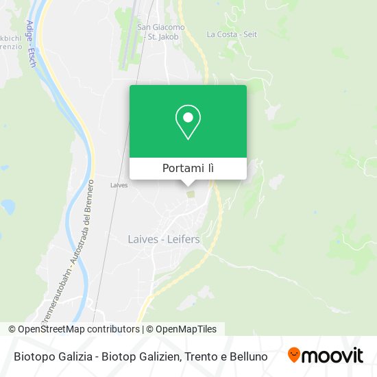 Mappa Biotopo Galizia - Biotop Galizien