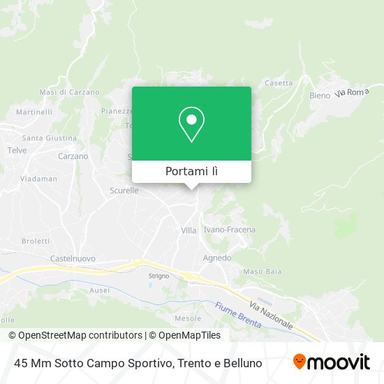 Mappa 45 Mm Sotto Campo Sportivo