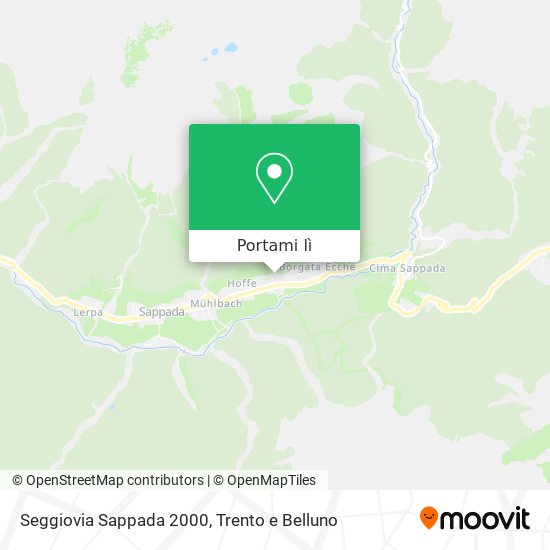 Mappa Seggiovia Sappada 2000