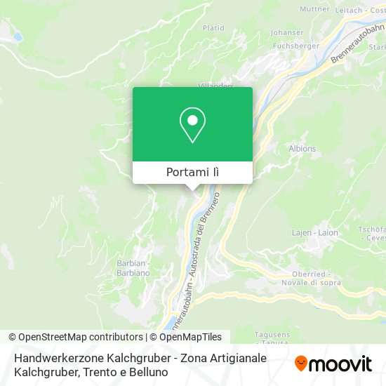 Mappa Handwerkerzone Kalchgruber - Zona Artigianale Kalchgruber