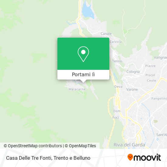Mappa Casa Delle Tre Fonti