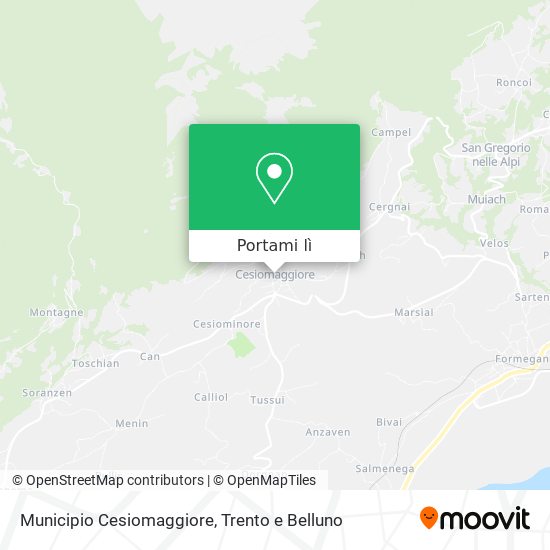Mappa Municipio Cesiomaggiore