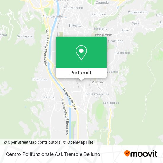 Mappa Centro Polifunzionale Asl