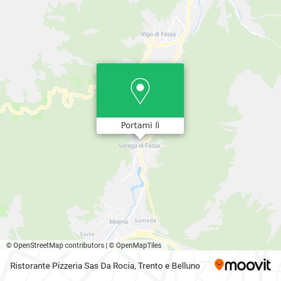 Mappa Ristorante Pizzeria Sas Da Rocia