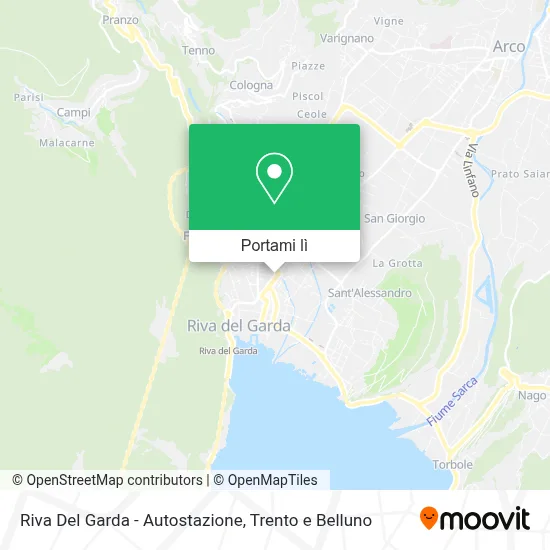 Mappa Riva Del Garda - Autostazione