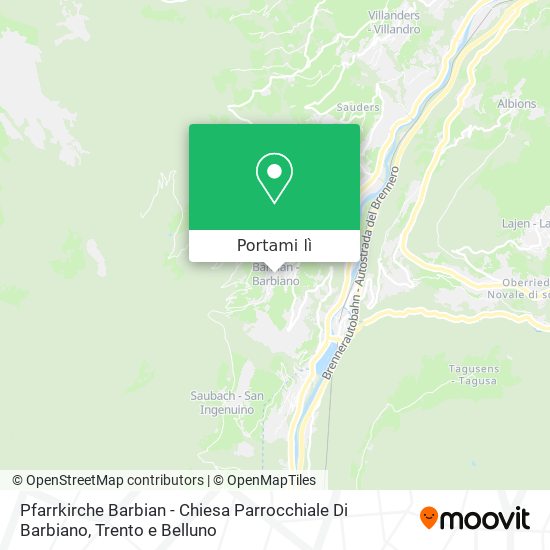 Mappa Pfarrkirche Barbian - Chiesa Parrocchiale Di Barbiano