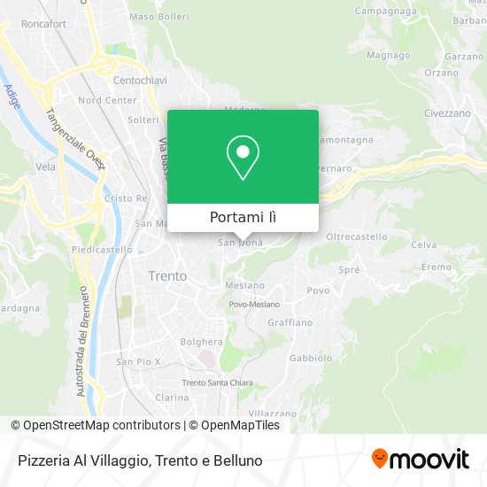 Mappa Pizzeria Al Villaggio
