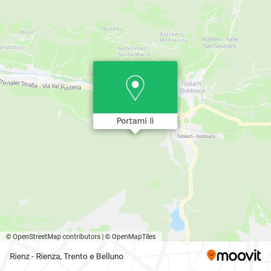 Mappa Rienz - Rienza