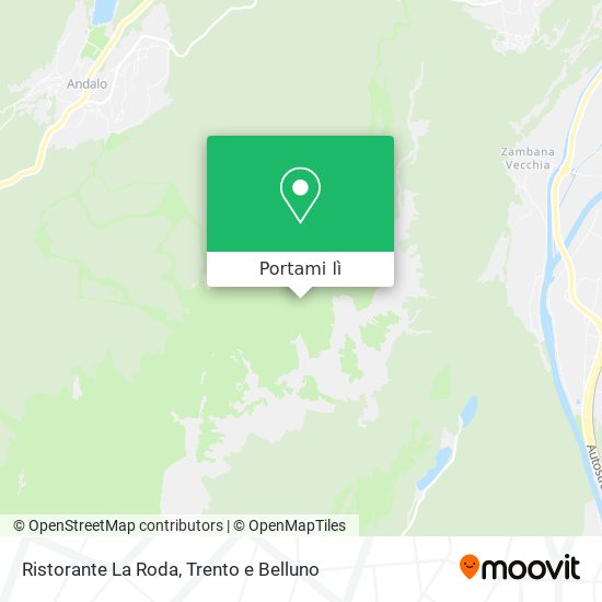 Mappa Ristorante La Roda