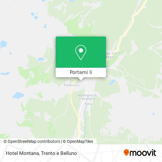 Mappa Hotel Montana