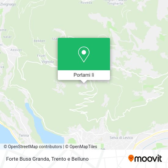 Mappa Forte Busa Granda