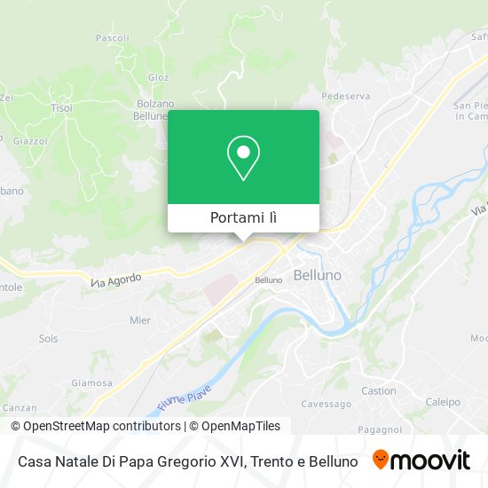 Mappa Casa Natale Di Papa Gregorio XVI