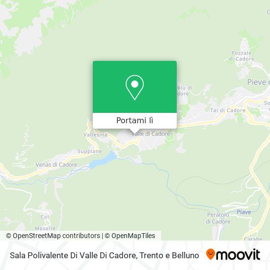 Mappa Sala Polivalente Di Valle Di Cadore