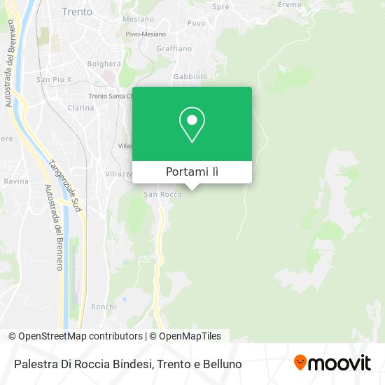Mappa Palestra Di Roccia Bindesi