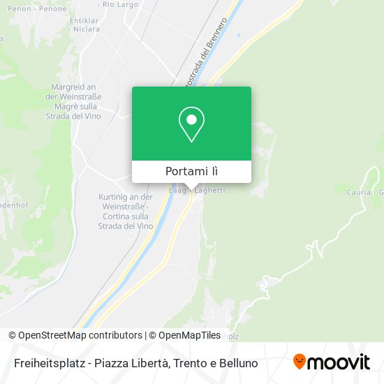 Mappa Freiheitsplatz - Piazza Libertà